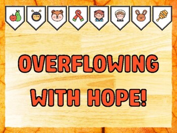 OVERFLOWING WITH HOPE! Fall Bulletin Board Kit