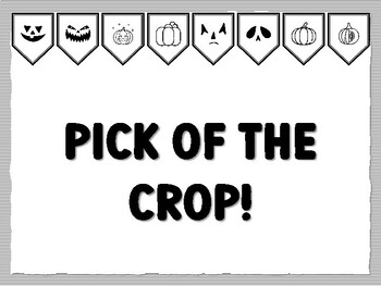PICK OF THE CROP! Pumpkin Bulletin Board Kit, Ready to print Pumpkin Classroom