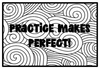 PRACTICE MAKES PERFECT!, Growth Mindset Activity