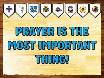 PRAYER IS THE MOST IMPORTANT THING! Prayer Printable Bulletin Board Kit & Doo
