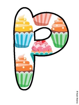 PRE-K SWEETHEARTS! Cupcake Bulletin Board Letters