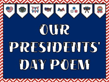 President's Day Bulletin Board Kit & Door Décor, OUR PRESIDENTS' DAY POEM