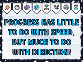 PROGRESS HAS LITTLE TO DO WITH SPEED, BUT MUCH TO DO WITH DIRECTION! Galaxy B