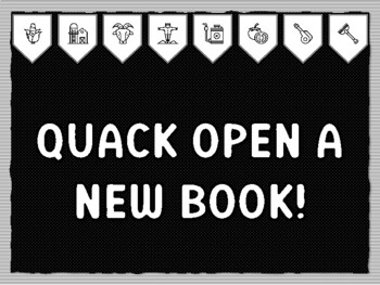 QUACK OPEN A NEW BOOK! Ready to print Farm Bulletin Board Kit, Farm Classroom