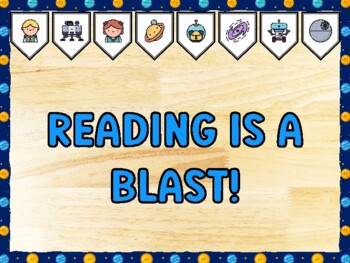 READING IS A BLAST! Galaxy Bulletin Board Kit & Door Décor
