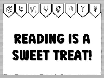 READING IS A SWEET TREAT! Icecream Bulletin Board Kit