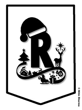 READING MAKES US MERRY AND BRIGHT! Christmas Bulletin Board Letters, Christ