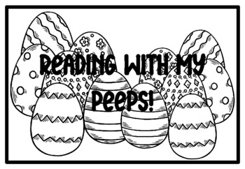 READING WITH MY PEEPS!, Easter Activity, Easter Coloring Pages