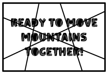 READY TO MOVE MOUNTAINS TOGETHER! Mountains Coloring Pages