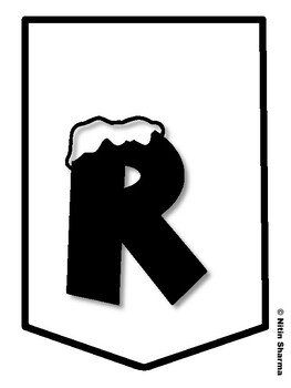 RIDING WITH SANTA! Christmas Bulletin Board Letters