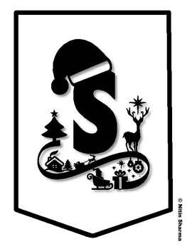 SANTA'S LITTLE HELPERS! Christmas Bulletin Board Letters, Christmas Banner,