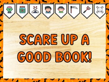 SCARE UP A GOOD BOOK! Halloween Bulletin Board Kit & Door Décor
