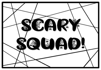 SCARY SQUAD!, Halloween Coloring Pages, Halloween Morning Work