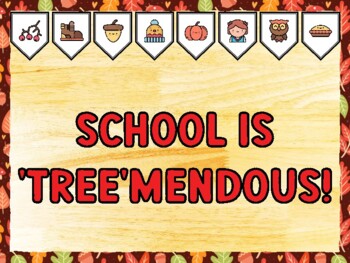SCHOOL IS 'TREE'MENDOUS! Fall Bulletin Board Kit & Door Décor