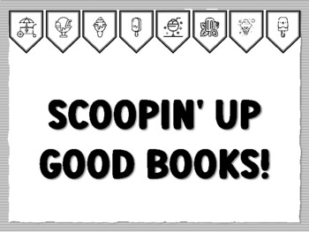 SCOOPIN' UP GOOD BOOKS! Icecream Bulletin Board Kit