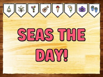SEAS THE DAY! Summer Printable Bulletin Board Kit & Door Décor