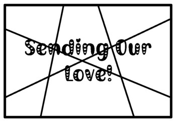 SENDING OUR LOVE!, Valentine’s Day Activity, Coloring Pages