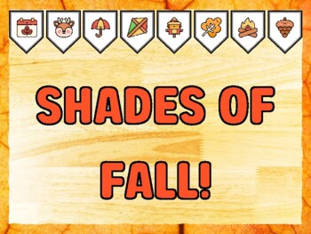 SHADES OF FALL! Fall Bulletin Board Kit