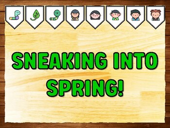 SNEAKING INTO SPRING! Caterpillar Bulletin Board Kit & Door Décor