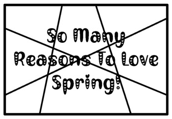 SO MANY REASONS TO LOVE SPRING!, Valentine’s Day Activity, Coloring Pages