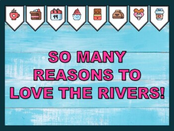 SO MANY REASONS TO LOVE THE RIVERS! Valentine's Day Bulletin Board Kit