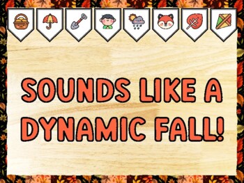 SOUNDS LIKE A DYNAMIC FALL! Fall Bulletin Board Kit & Door Décor