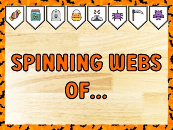 SPINNING WEBS OF... Halloween Bulletin Board Kit & Door Décor
