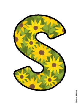 SPREAD SEEDS OF HAPPINESS! Sunflower Bulletin Board Letters