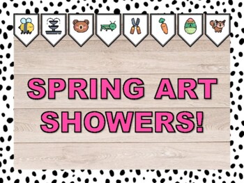 SPRING ART SHOWERS! Spring Bulletin Board & Door Décor Kit