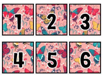 Spring, Bugs, Butterflies Classroom Calendar Set