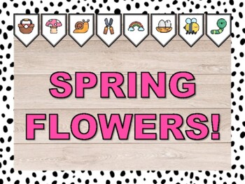 SPRING FLOWERS! Spring Bulletin Board & Door Décor Kit