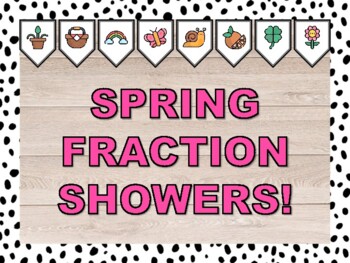 SPRING FRACTION SHOWERS! Spring Bulletin Board & Door Décor Kit