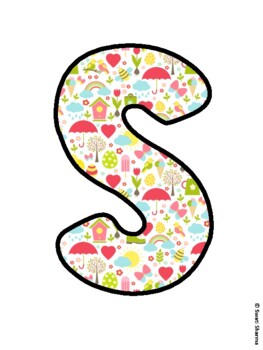 SPRING INTO SURFING! Spring Bulletin Board Letters
