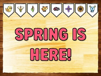 SPRING IS HERE! Spring Inspiration Printable Bulletin Board Kit & Door Décor