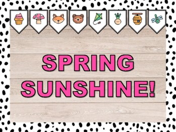 SPRING SUNSHINE! Spring Bulletin Board & Door Décor Kit