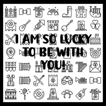 St. Patrick's Day Collaborative Ar t Activity, I AM SO LUCKY TO BE WITH YOU!