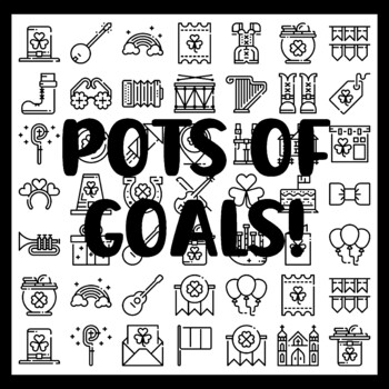 St. Patrick's Day Collaborative Ar t Activity, POTS OF GOALS! 3 by 3 feet