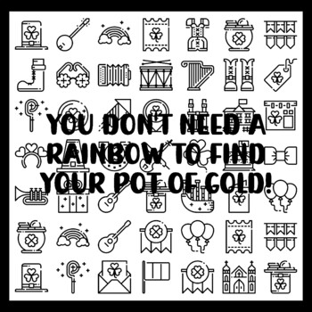 St. Patrick's Day Collaborative Ar t Activity, YOU DON'T NEED A RAINBOW TO FI