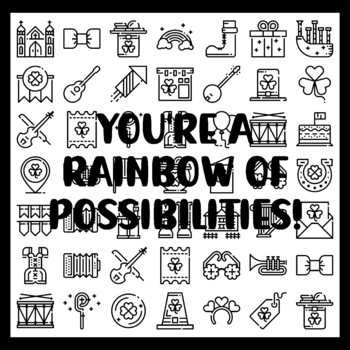 St. Patrick's Day Collaborative Ar t Activity, YOU'RE A RAINBOW OF POSSIBILIT