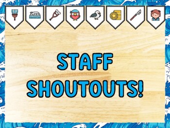STAFF SHOUTOUTS! Pirate Bulletin Board Kit & Door Décor