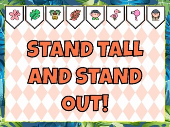 STAND TALL AND STAND OUT! Flamingo Bulletin Board