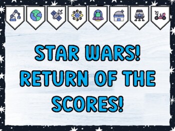STAR WARS! RETURN OF THE SCORES! Galaxy Bulletin Board Kit & Door Décor