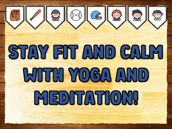 STAY FIT AND CALM WITH YOGA AND MEDITATION! Gym Room Printable Bulletin Board