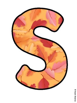 STEPPING INTO FALL! Fall Leaves Bulletin Board Letters