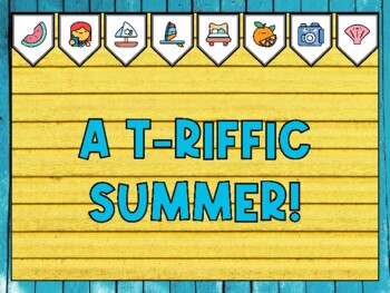 Summer Bulletin Board Kit & Door Décor, A T-RIFFIC SUMMER!