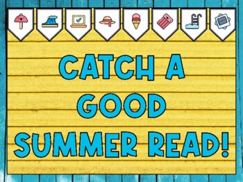 Summer Bulletin Board Kit & Door Décor, CATCH A GOOD SUMMER READ!