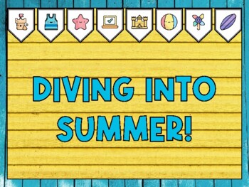 Summer Bulletin Board Kit & Door Décor, DIVING INTO SUMMER!