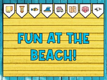 Summer Bulletin Board Kit & Door Décor, FUN AT THE BEACH!