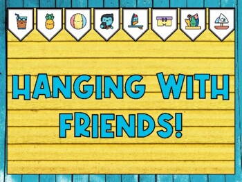 Summer Bulletin Board Kit & Door Décor, HANGING WITH FRIENDS!