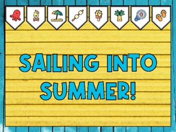 Summer Bulletin Board Kit & Door Décor, SAILING INTO SUMMER!